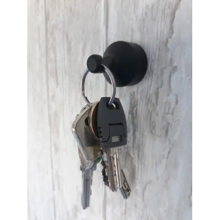 1 x Gancho decorativo Aluminio blanco con fijación multimaterial L'ATTACHANTE