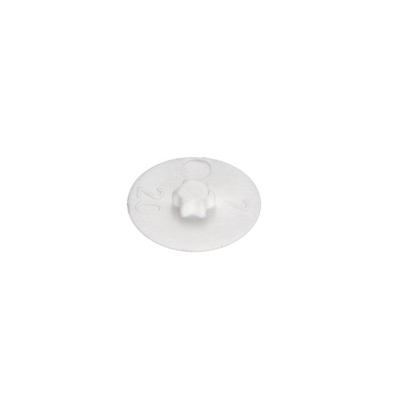 1 x Tapón para Cabeza de Tornillo TORX T15 diámetro de cabeza: 12 Polietileno RAL9010 blanco puro