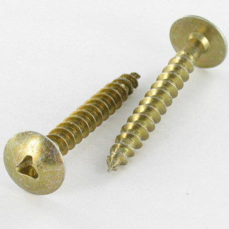 1 x Tornillo madera aglomerado VBA3 pernio INVOLTUR 6X40 Acero cincado negro