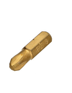 Punta Calidad industrial 1/4" C6.3 Titanio Pozi PZ5...