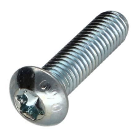 1 x Tornillo metales cabeza abombada TORX T40 M8X30 clase 10.9 Acero cincado blanco