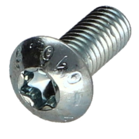 1 x Tornillo metales cabeza abombada TORX T40 M8X12 clase 10.9 Acero cincado blanco