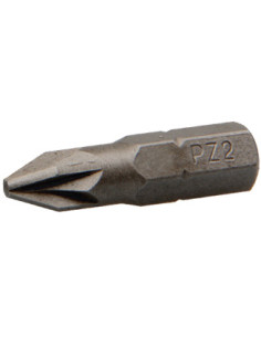 Punta Calidad industrial 1/4" C6.3 Pozi PZ4 longitud 25