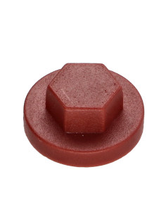 Capuchón cabeza hexagonal Polietileno RAL8012 pardo rojo...