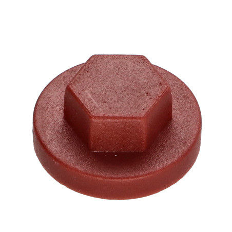 1 x Capuchón cabeza hexagonal Polietileno RAL8012 pardo rojo Para tornillos autotaladrantes o para chapa 6.3
