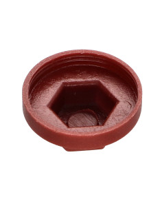 Capuchón cabeza hexagonal Polietileno RAL8012 pardo rojo... 2