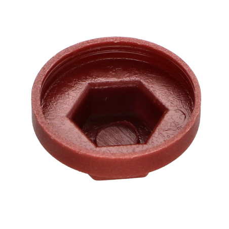 1 x Capuchón cabeza hexagonal Polietileno RAL8012 pardo rojo Para tornillos autotaladrantes o para chapa 6.3