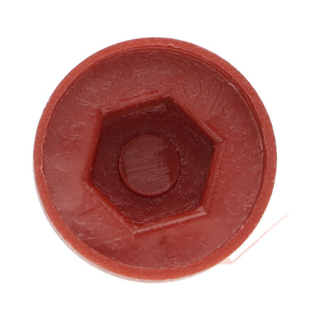 1 x Capuchón cabeza hexagonal Polietileno RAL8012 pardo rojo Para tornillos autotaladrantes o para chapa 6.3