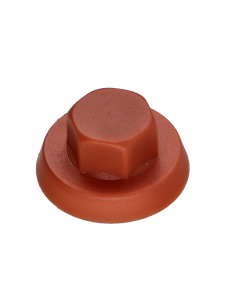 Capuchón cabeza hexagonal Polietileno RAL8004 marrón...