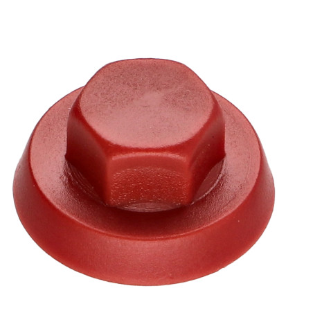1 x Capuchón cabeza hexagonal Polietileno RAL3009 rojo óxido Para tornillos autotaladrantes o para chapa 4.8-5.5