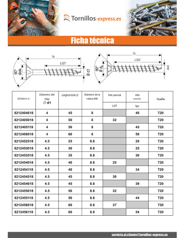 1 x Spax T-STAR MÁS cabeza fresada/testa svasat...