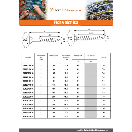 1 x Spax T-STAR MÁS cabeza fresada/testa svasat TORX T10 Inoxidable A2 3X40 roscado total microtornillo