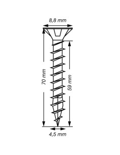 Spax T-STAR MÁS cabeza fresada/testa svasat TORX T20... 2