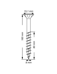Spax T-STAR MÁS cabeza fresada/testa svasat TORX T40... 2