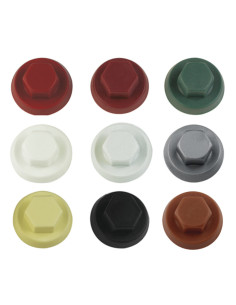 Capuchón cabeza hexagonal Polietileno RAL9003 blanco de...