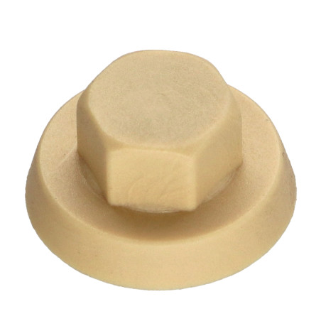 1 x Capuchón cabeza hexagonal Polietileno RAL1001 beige Para tornillos autotaladrantes o para chapa 6.3
