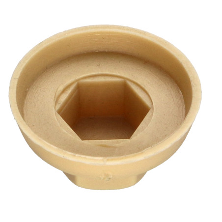 1 x Capuchón cabeza hexagonal Polietileno RAL1001 beige Para tornillos autotaladrantes o para chapa 6.3