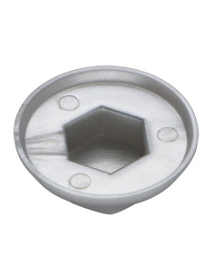 Capuchón cabeza hexagonal Polietileno RAL9006 aluminio... 2