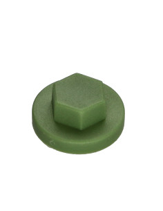 Capuchón cabeza hexagonal Polietileno RAL6011 verde...