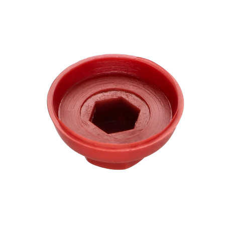 1 x Capuchón cabeza hexagonal Polietileno RAL3009 rojo óxido Para tornillos autotaladrantes o para chapa 6.3
