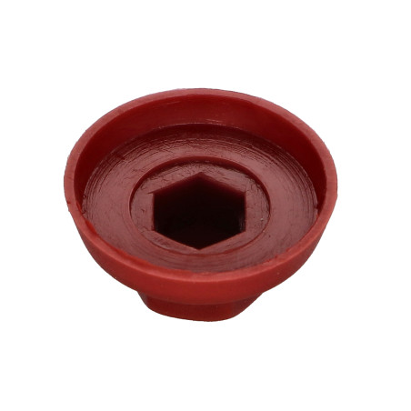 1 x Capuchón cabeza hexagonal Polietileno RAL3011 marrón rojizo Para tornillos autotaladrantes o para chapa 4.8-5.5