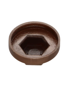 Capuchón cabeza hexagonal Polietileno RAL8014 marrón... 2
