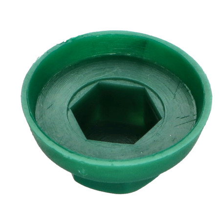 1 x Capuchón cabeza hexagonal Polietileno RAL6028 Para tornillos autotaladrantes o para chapa 6.3