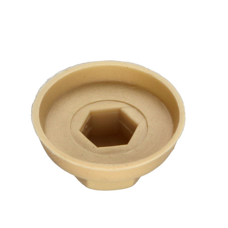 1 x Capuchón cabeza hexagonal Polietileno RAL1001 beige Para tornillos autotaladrantes o para chapa 4.8-5.5
