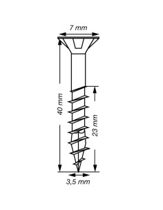 Spax T-STAR MÁS cabeza fresada/testa svasat TORX T15... 2