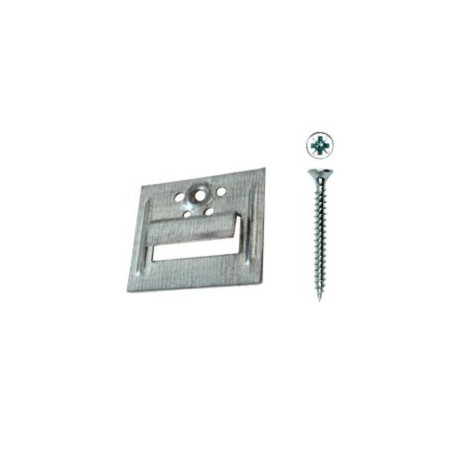 1 x Clips para paneles n.º 2 + Tornillo Acero cincado blanco