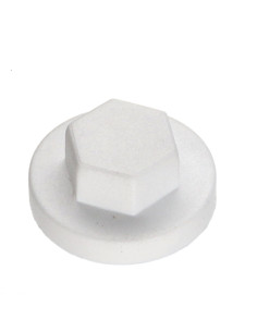 Capuchón cabeza hexagonal Polietileno RAL9010 blanco puro...