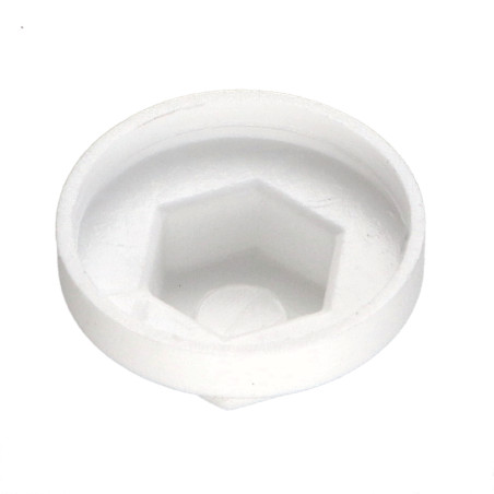 1 x Capuchón cabeza hexagonal Polietileno RAL9010 blanco puro Para tornillos autotaladrantes o para chapa 4.8-5.5