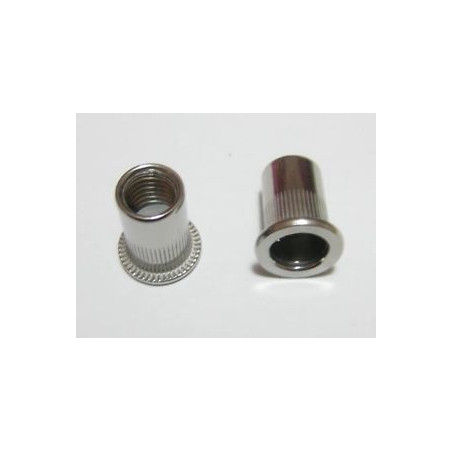 1 x Tuerca remachable M4X12 ALPC 40 Aluminio grosor de ajuste 3.1 con 4