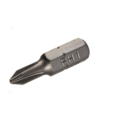 1 x Punta Calidad industrial 1/4" C6.3 Phillips 1 longitud 25