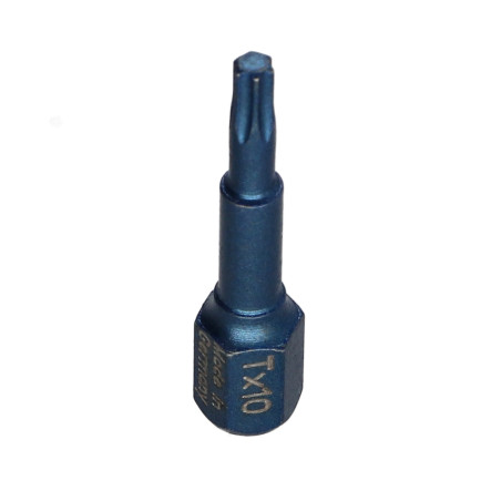 1 x Punta IMPACTO Calidad industrial 1/4" C6.3 TORX T10 longitud 30