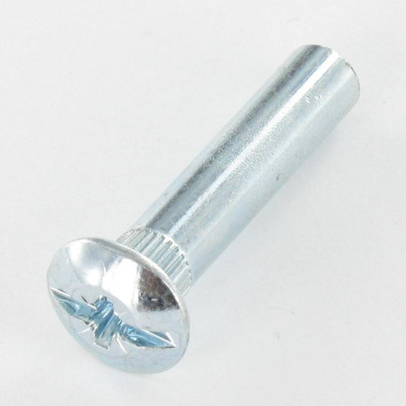 1 x Tuerca encuadernador Pozi ranura 8X38 M6X15 Acero cincado blanco