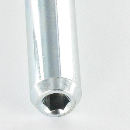 1 x Pasador cilíndrico roscada 9X53 roscado en M6X27 llave de 4 Acero cincado blanco