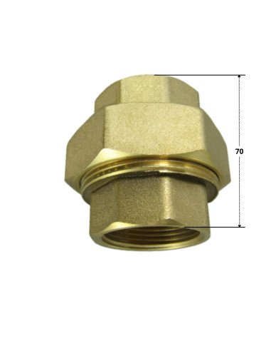1 x Conector de unión recto 40x49 (1"1/2)...