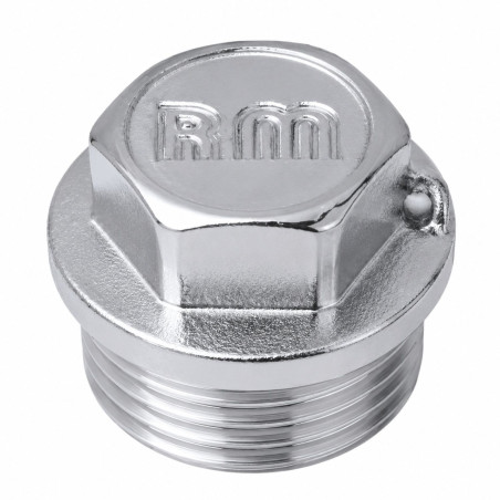 1 x Conector macho Figura 290 con sello de plomo 15x21 (1/2") Latón cromo