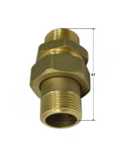 Conector de unión recto 20x27 (3/4") Masculino /... 2