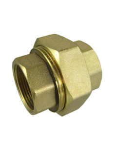 Conector de unión recto 50x60 (2") hembra hembra Latón...