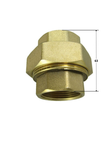 1 x Conector de unión recto 50x60 (2") hembra...