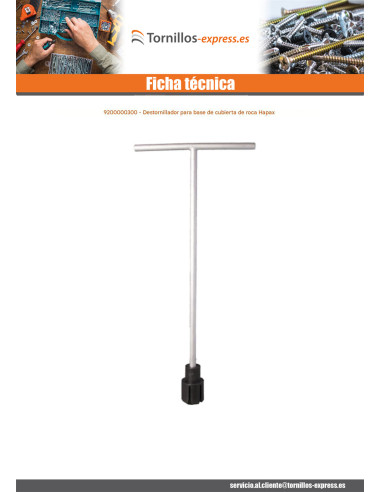1 x Destornillador para cimientos de terraza...