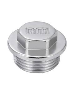 Conector macho Figura 290 12x17 (3/8') Latón cromo