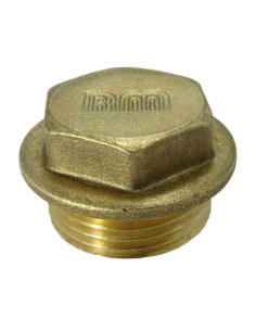 Conector macho Figura 290 26x34 (1") cabeza ancha Latón