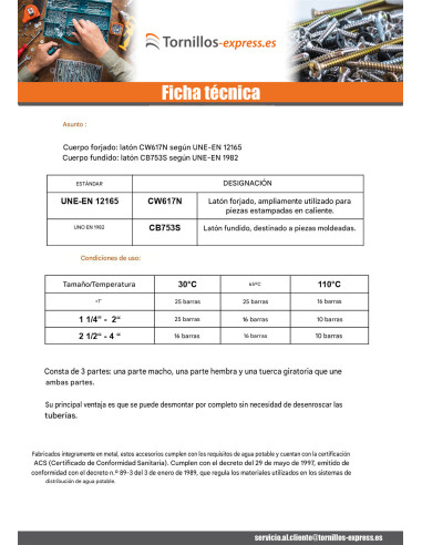 1 x Conector de unión recto 66x76 (2"1/2)...