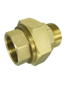Conector de unión recto 26x34 (1") macho hembra Latón...