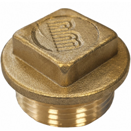 1 x Conector macho Figura 290 40x49 (1"1/2) cabeza cuadrada Latón