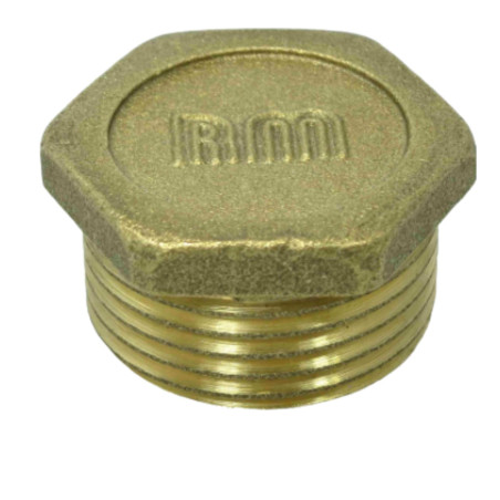 1 x Conector macho Figura 290 15x21 (1/2") cabeza plana Latón