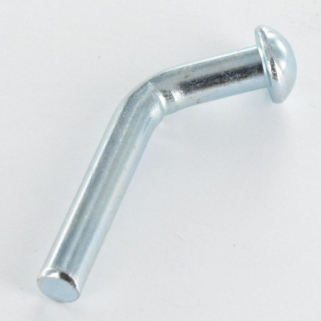 1 x Perno de seguridad para estantes y estanterías cabeza redonda 6X45 Acero cincado blanco